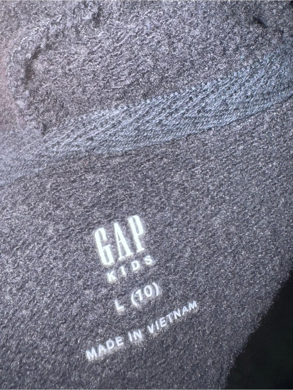GAP Kids Girl Black Logo Pullover Hoodie Size L 10